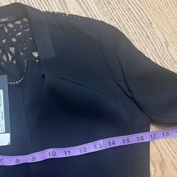 KOBI HALPERIN KAYLEE BLACK LACE  & EMBROIDERY BACK BLAZER SIZE XS - Picture 9 of 12
